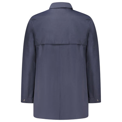 K-WAY Blue Polyamide Men Jacket