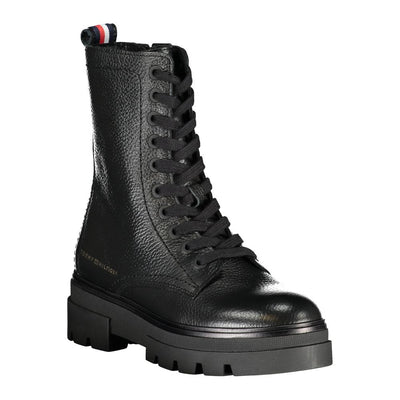 Tommy Hilfiger Black Polyester Ankle