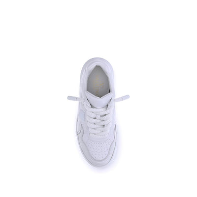 Valentino Garavani White Calf Leather Bos Taurus Chunky Sneakers