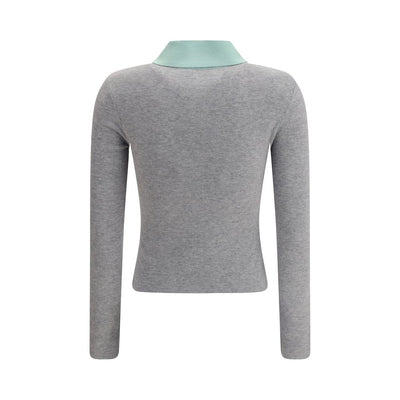 Self-Portrait Gray Merino Wool Cardigan