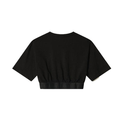 Comme Des Fuckdown Black Cotton Women T-Shirt