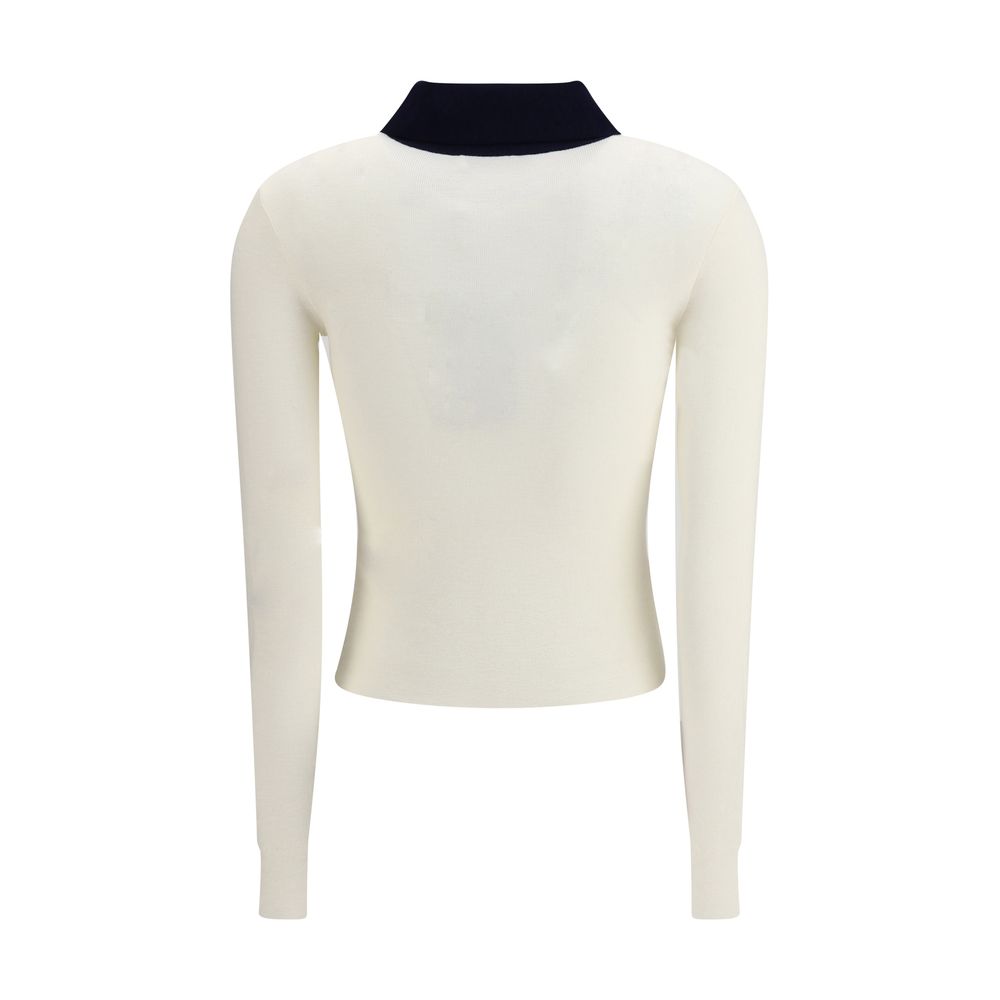 Self-Portrait Cream Merino Wool Cardigan