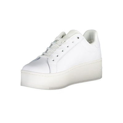 Tommy Hilfiger White Polyester Sneaker