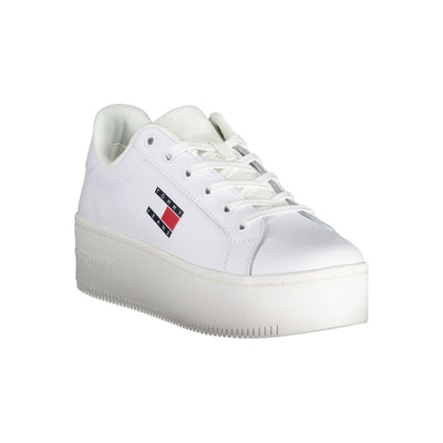 Tommy Hilfiger White Polyester Sneaker