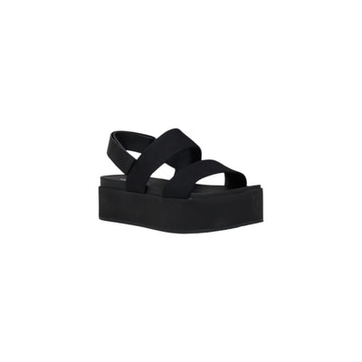 Calvin Klein Jeans Black Organic Cotton Platform Sandals