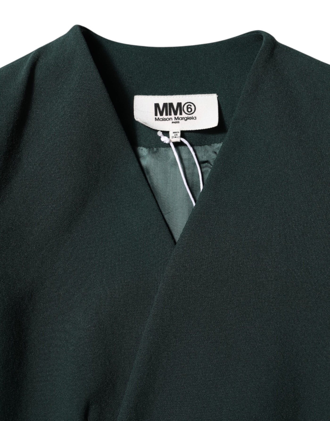 Maison Margiela Green Single Breasted One Button Coat Jacket
