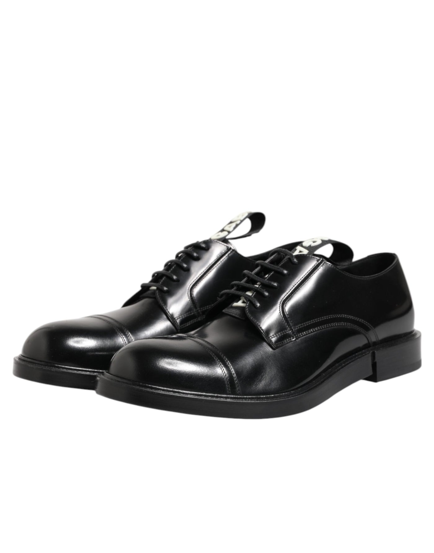 Dolce & Gabbana Black Leather Dress Lace Up Men Formal Shoes