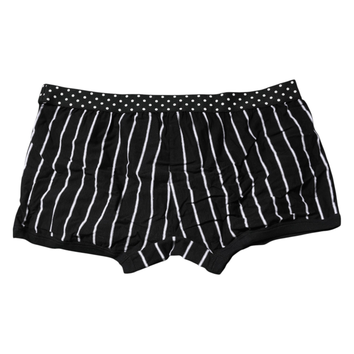 Dolce & Gabbana Black White Striped Regular Boxer Underwear