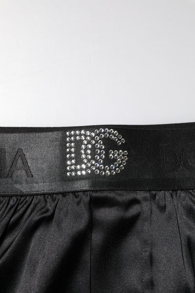 Dolce & Gabbana Black Logo Waist Regular Boxer Shorts Underwear
