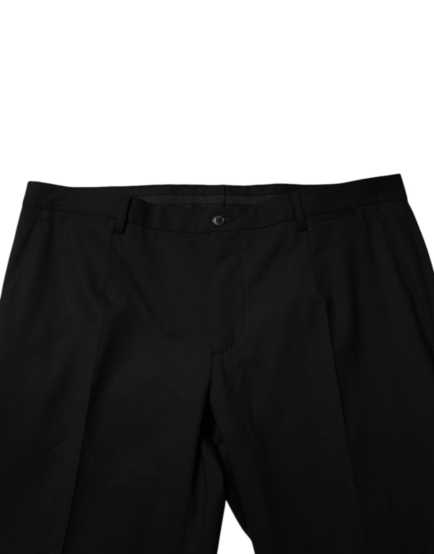 Dolce & Gabbana Black Wool Formal Dress Pants