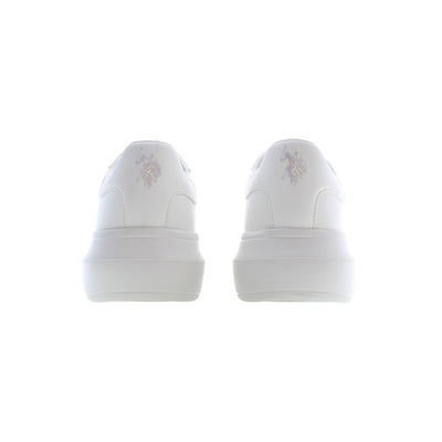 U.S. POLO ASSN. White Polyester Sneaker