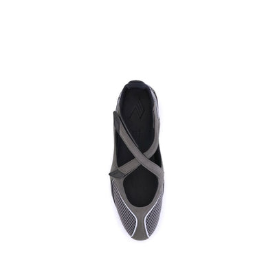 The Attico Gray Polyethylene Ballet Flats