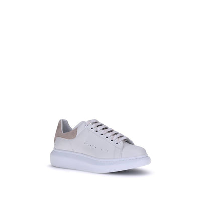 Alexander McQueen White Calf Leather Bos Taurus Platform Sneakers
