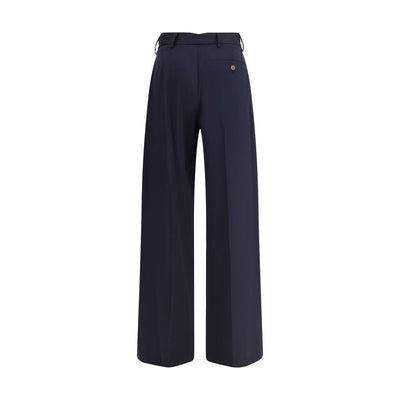 Vivienne Westwood Black Fleece Wool Casual Pants
