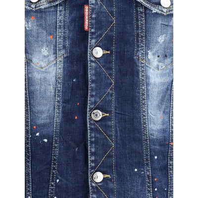 Dsquared² Blue Cotton Denim Jacket