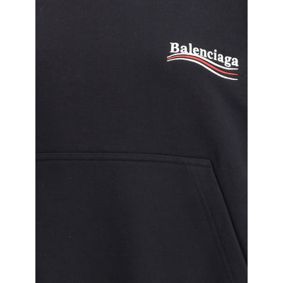 Balenciaga Black Cotton Sweatshirt