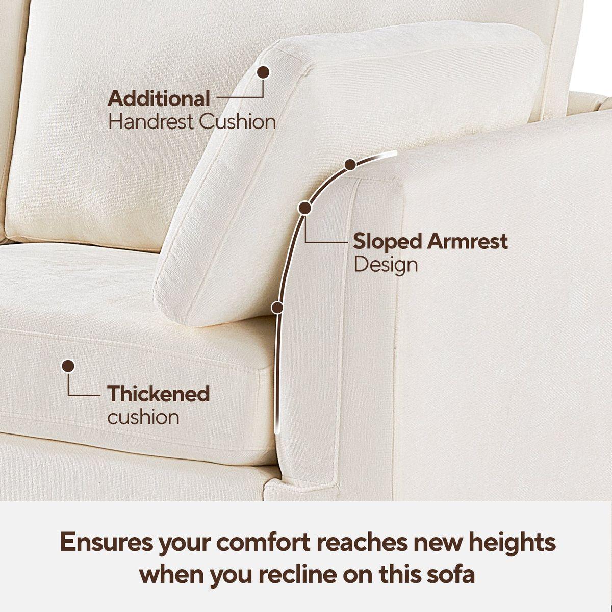 modular sofa whiten chenille fabric,  simple and grand, the seat and back is very soft. this is also a KNOCK DOWN sofa