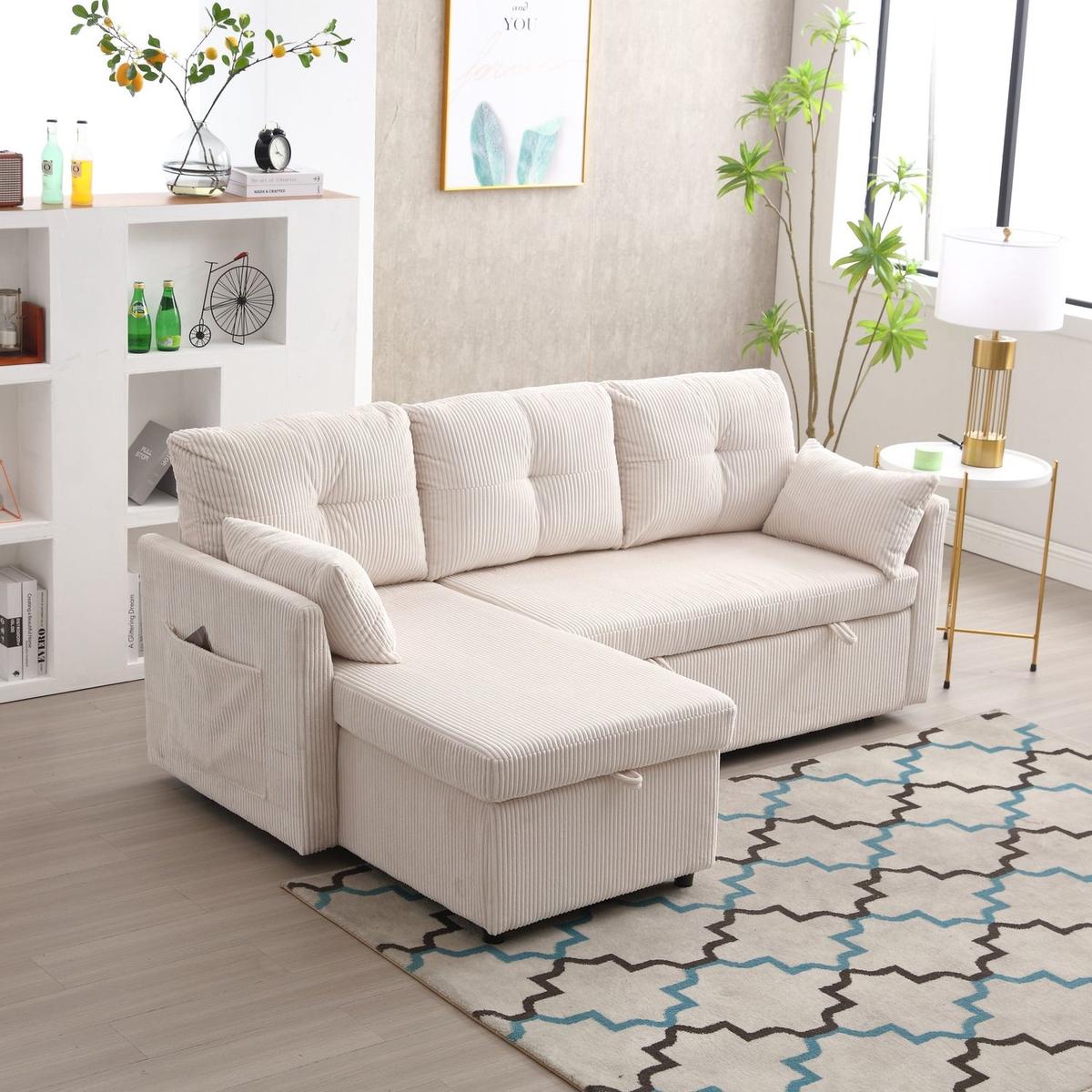 Modular Sectional Sofa L Shaped Modular Couch with Reversible Chaise Modular Sofa Sectional Couch with Storage Seats