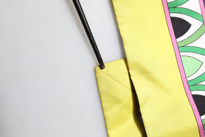 Dolce & Gabbana Blue Floral Print Silk Long Sleeves Wrap Robe