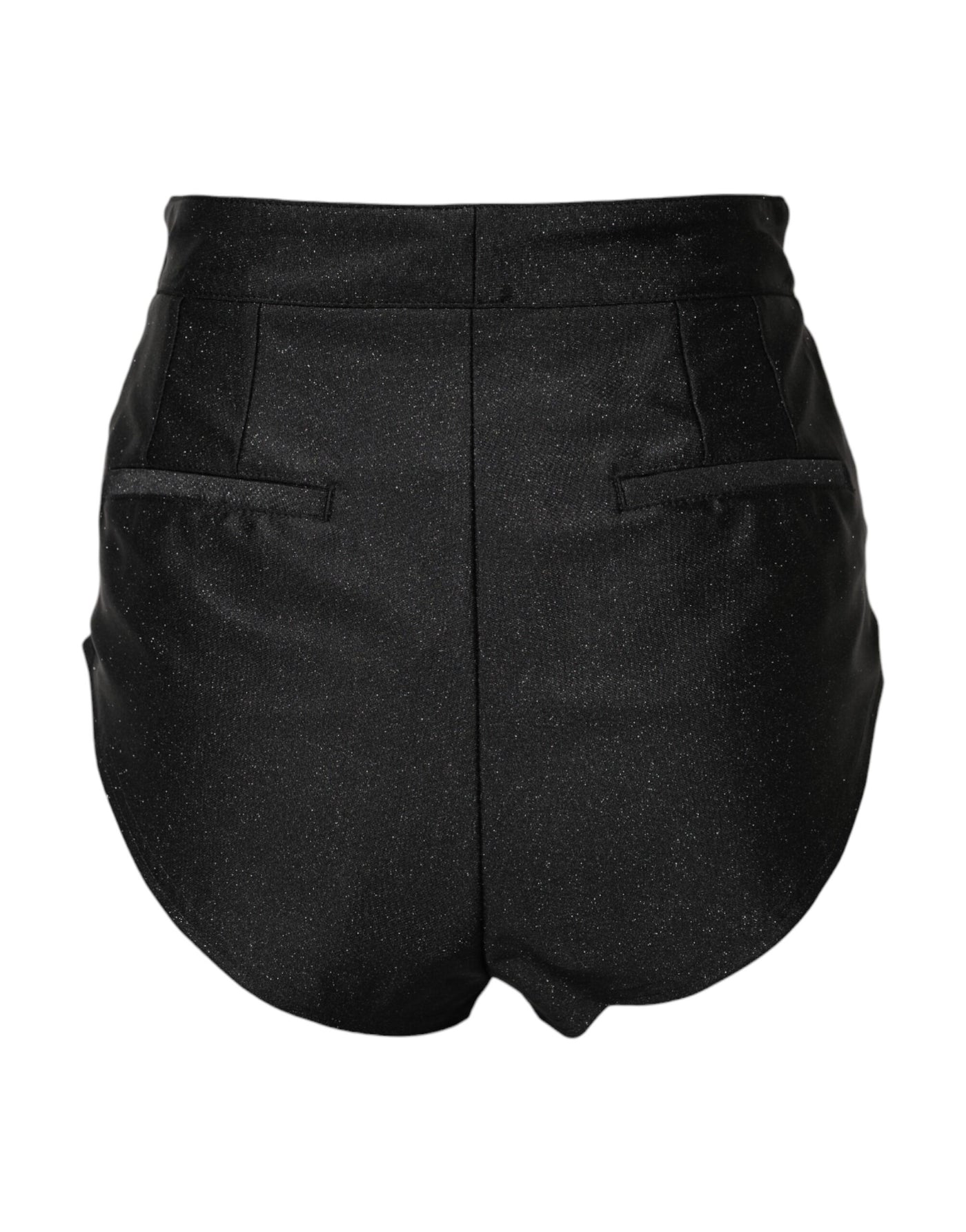 Dolce & Gabbana Black Viscose High Waisted Hot Pants Shorts