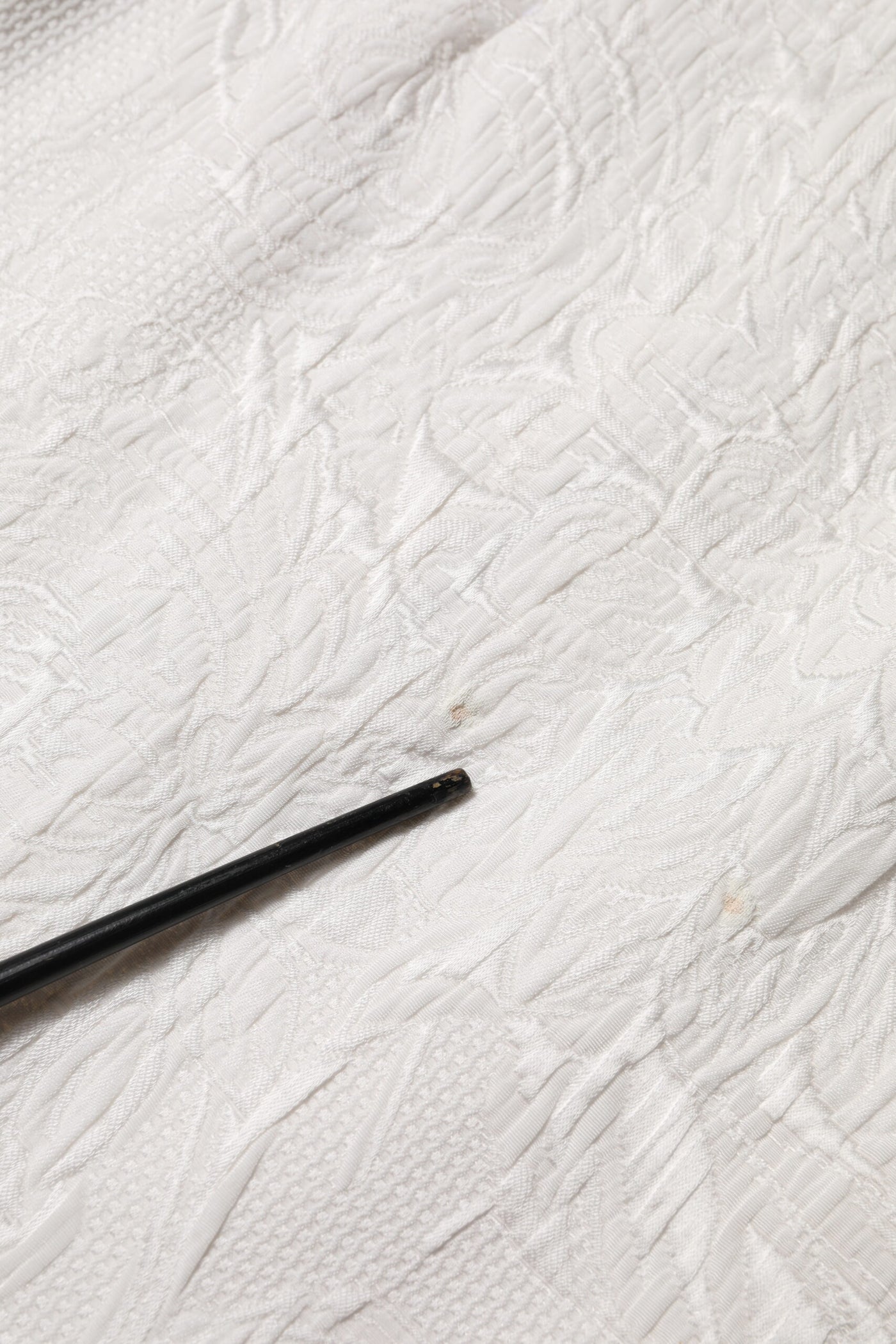 Dolce & Gabbana White Floral Brocade A-line High Waist Skirt