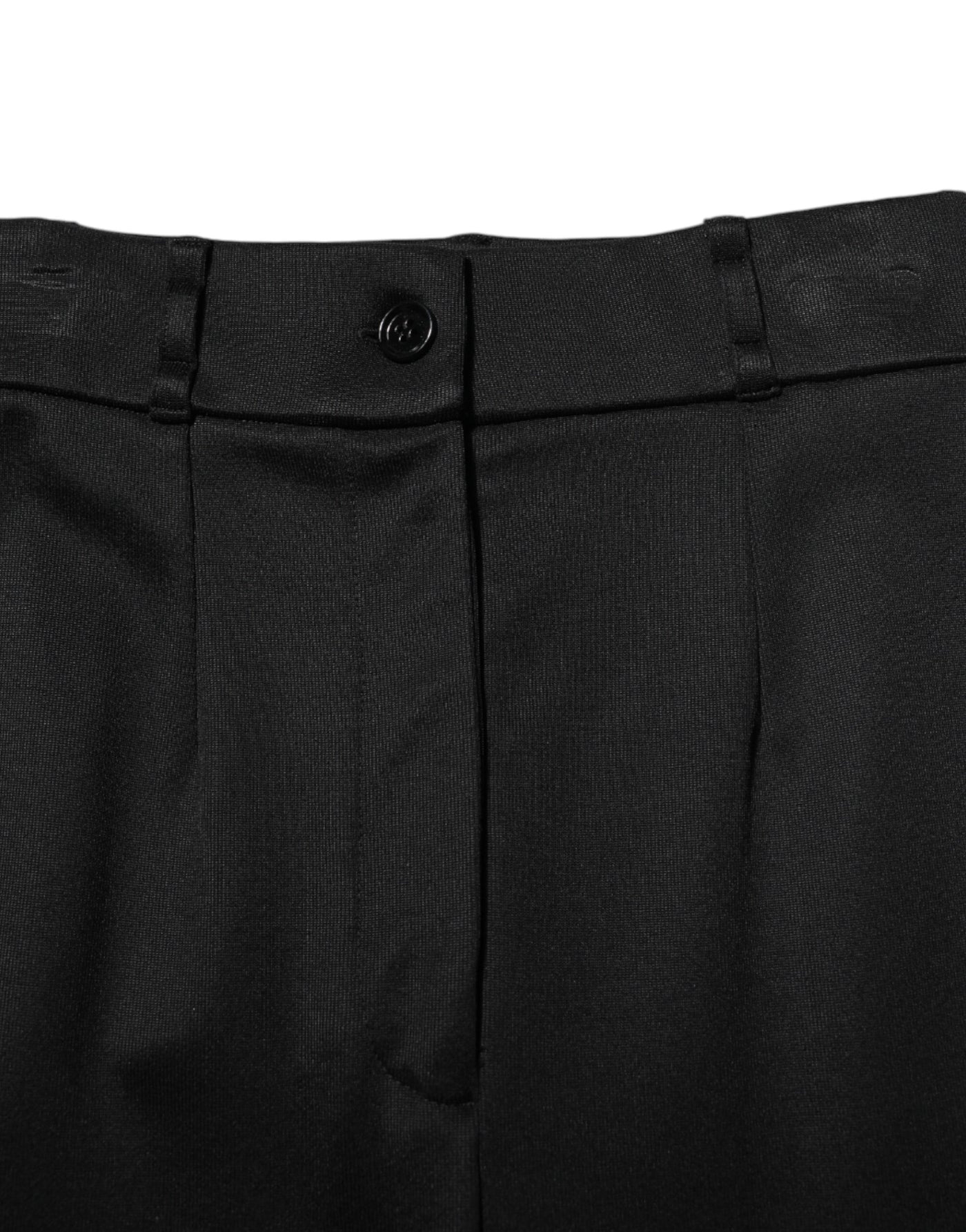 Dolce & Gabbana Black Nylon High Waist Skinny Leggings Pants