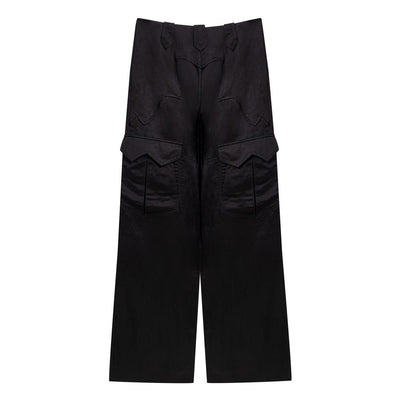 Tom Ford Black Viscose Cargo Pants