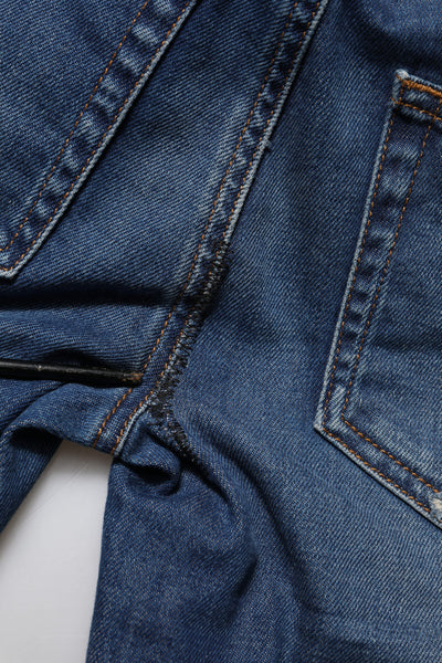 Dolce & Gabbana Blue Cotton Low Waist Skinny Denim Jeans