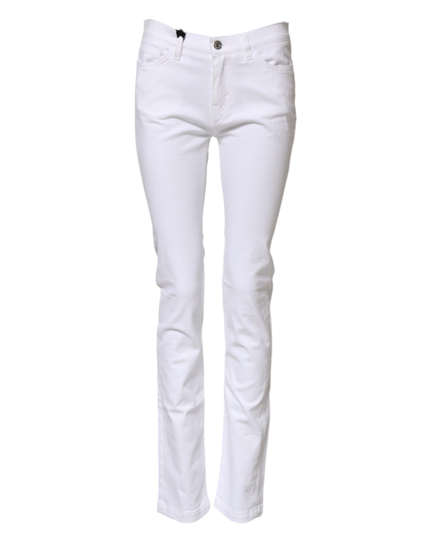 Dolce & Gabbana White GRACE Mid Waisted Skinny Denim Jeans