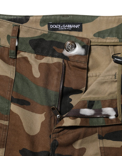 Dolce & Gabbana Multicolor Camouflage Cargo Pants
