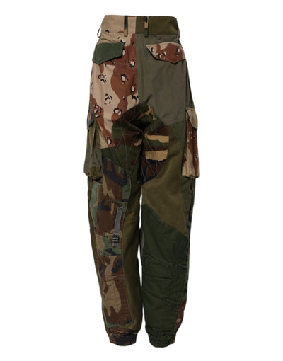 Dolce & Gabbana Multicolor Camouflage Cargo Pants