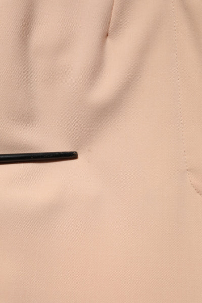 Dolce & Gabbana Beige Polyester Mid Waist Tapered Pants