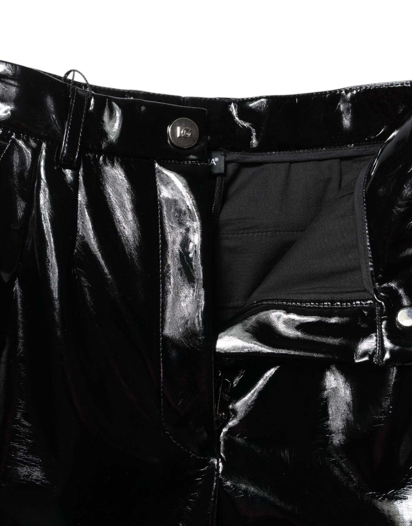 Dolce & Gabbana Black High Waist Cargo Bootcut Pants