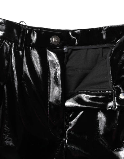 Dolce & Gabbana Black High Waist Cargo Bootcut Pants