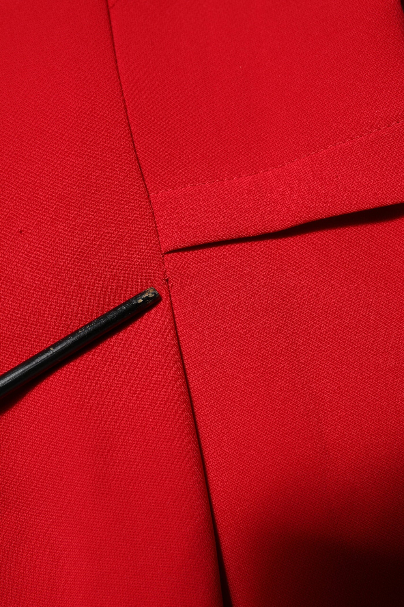 Armani Exchange Red Above Knee Long Sleeves Sheath Dress