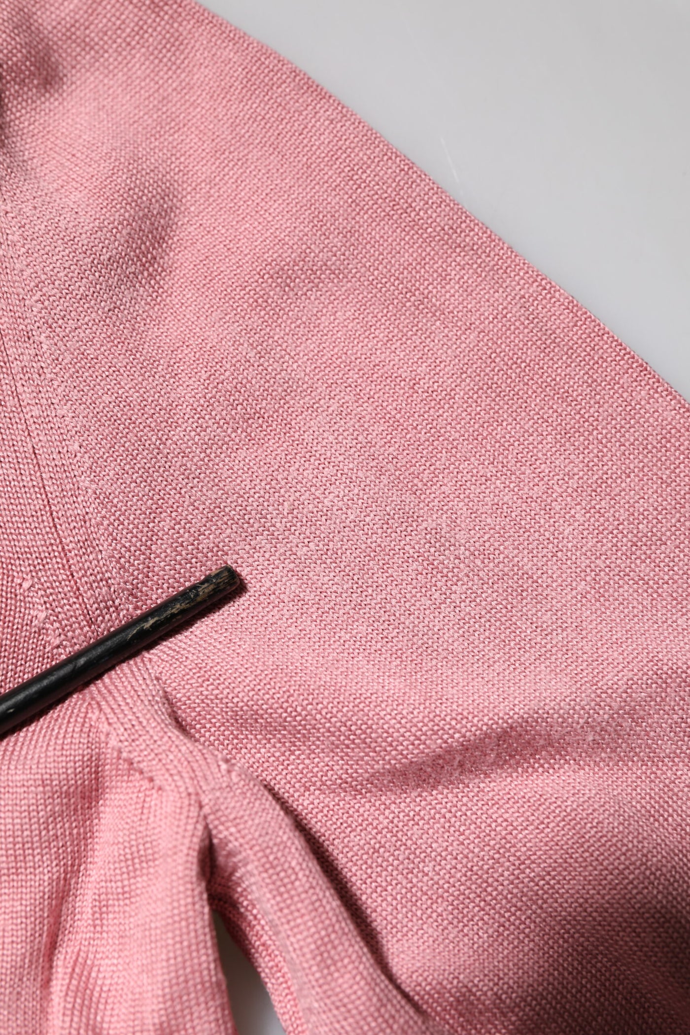 Dolce & Gabbana Pink Silk Cropped Crew Neck Cardigan Sweater