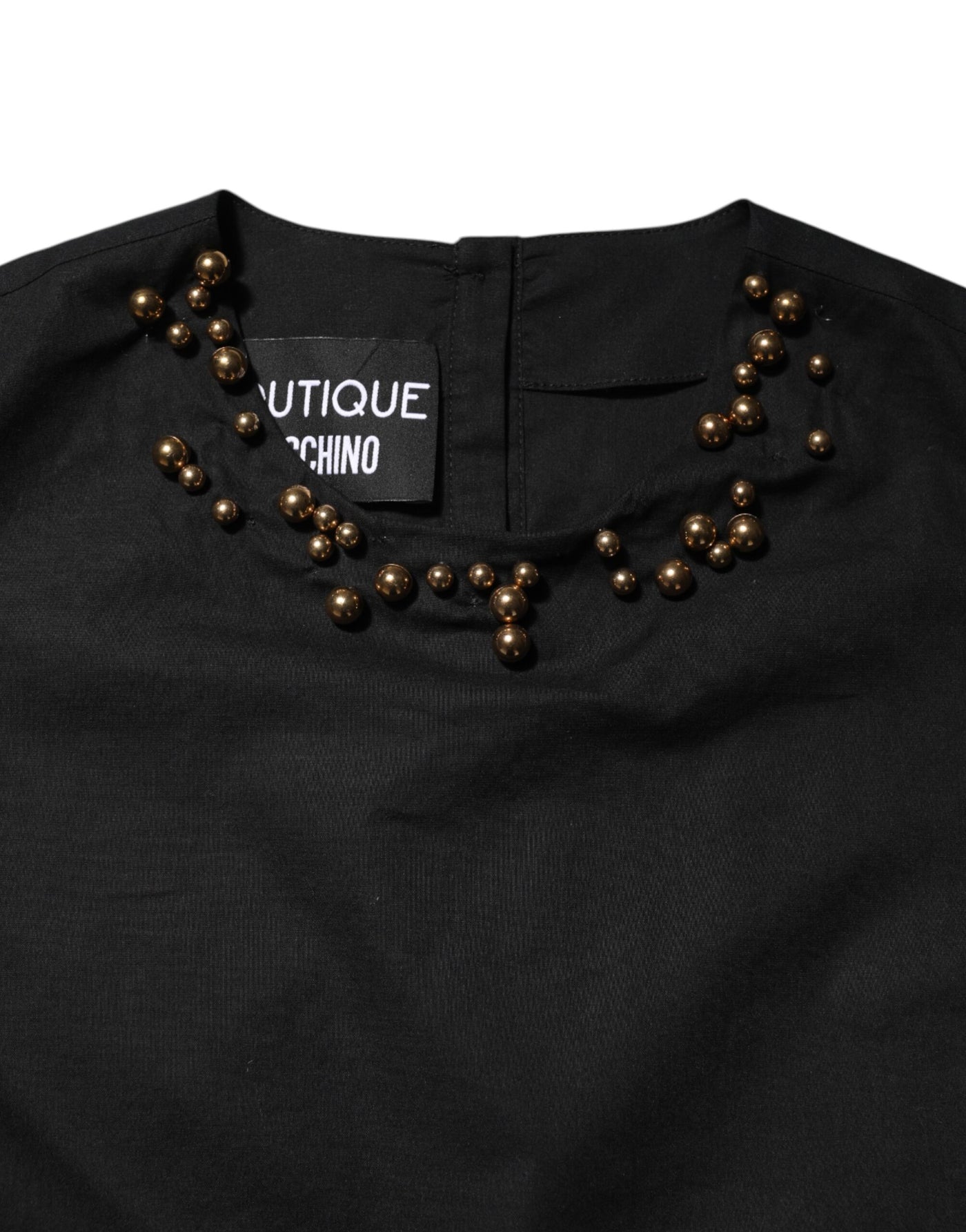 Boutique Moschino Black Cotton Sleeveless Women Tank T-shirt