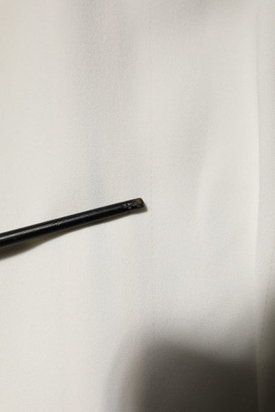 Dolce & Gabbana White Round Neck Short Sleeves Blouse Top