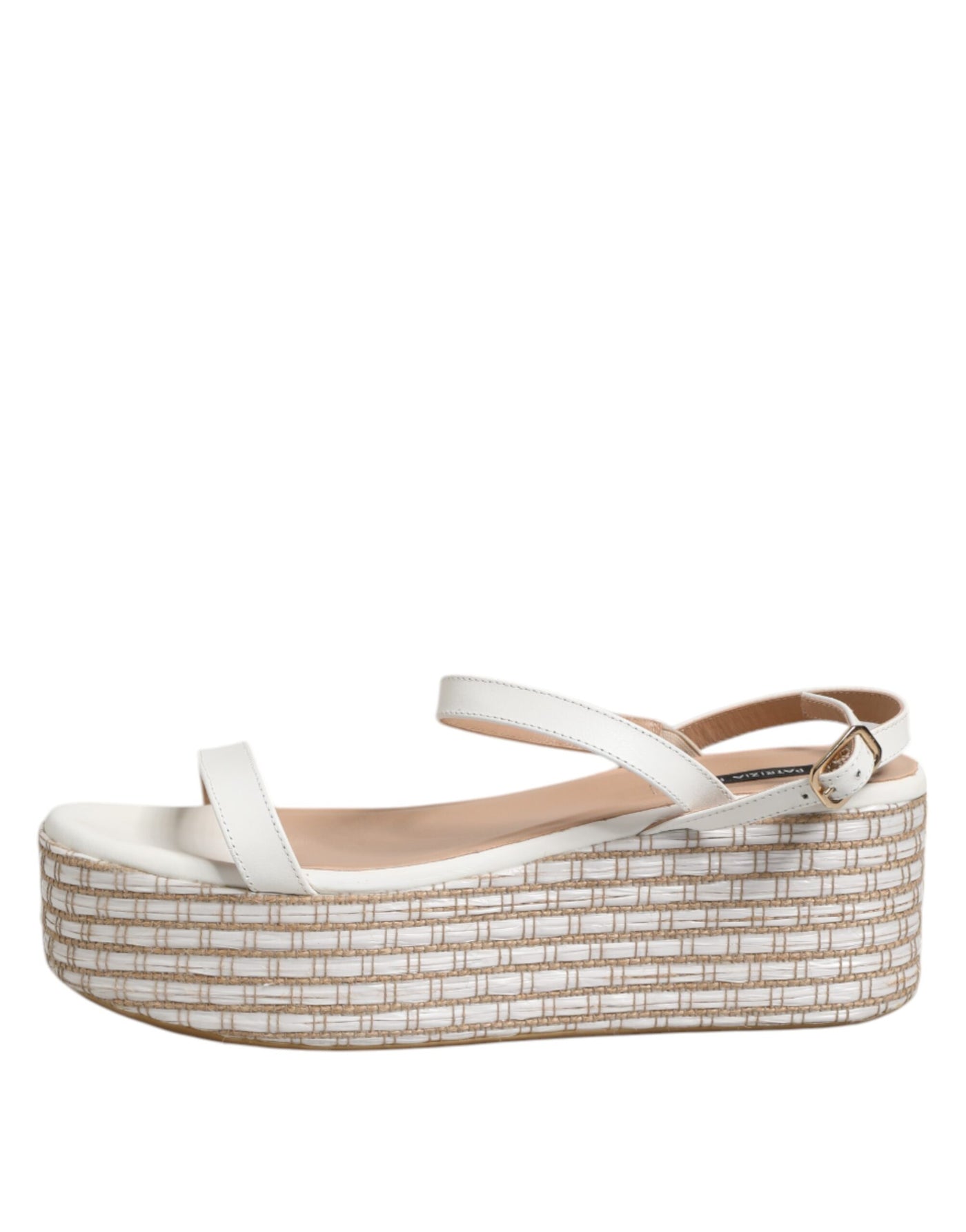 Patrizia Pepe White Espadrilles Ankle Strap Sandals Shoes