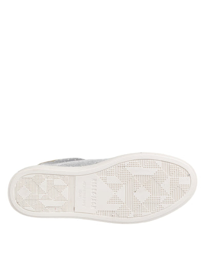 HIDE & JACK Gray Suede Low Top Lace Up Sneakers Shoes