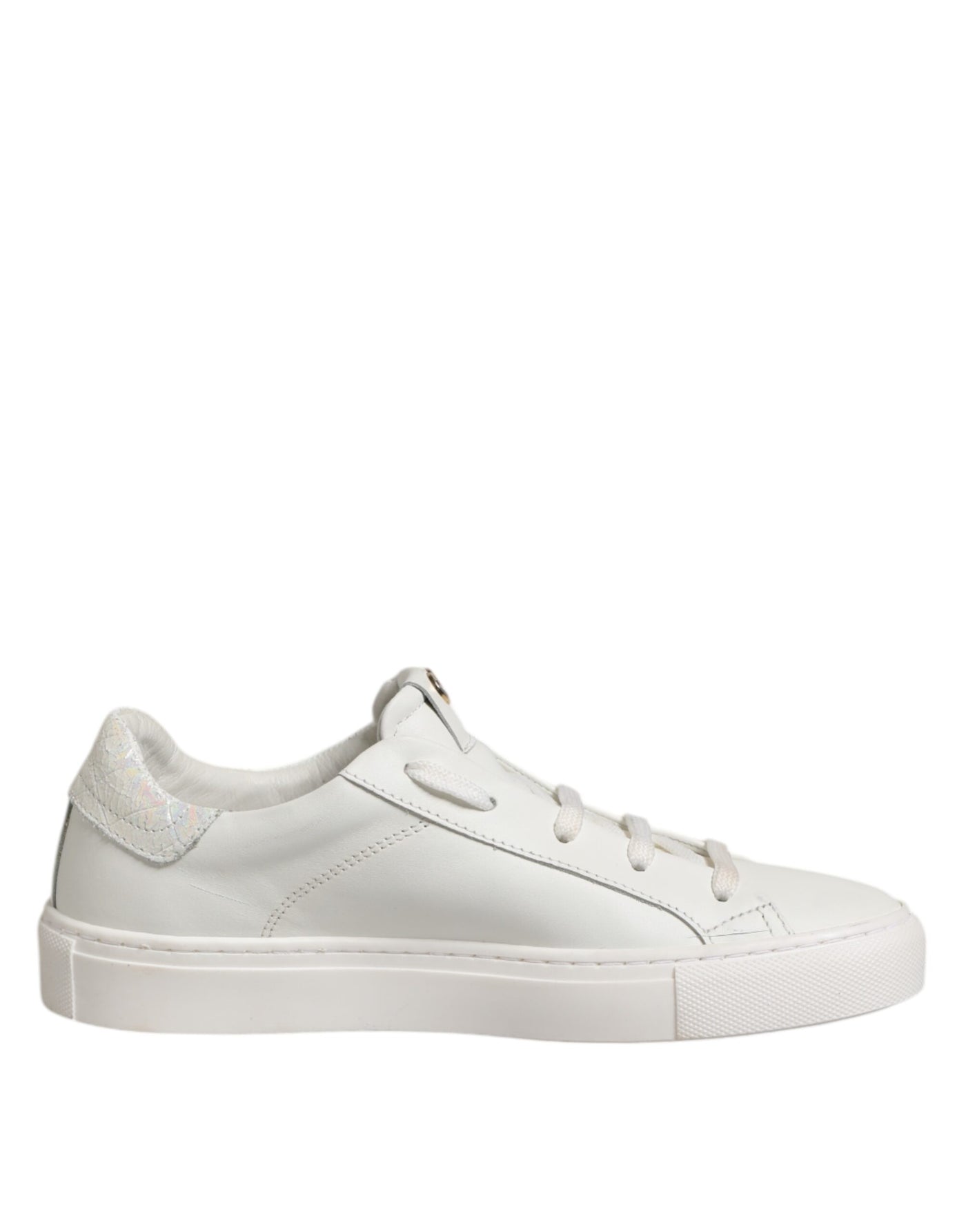 HIDE & JACK White Leather Low Top Lace Up Sneakers Shoes