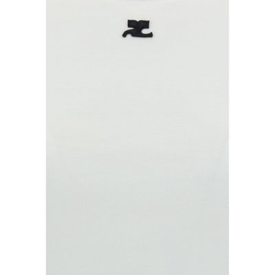 Courrèges White Cotton T-Shirt