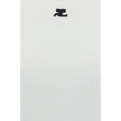 Courrèges White Cotton T-Shirt