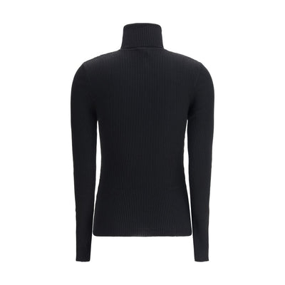 Wolford Black Fleece Wool Turtleneck