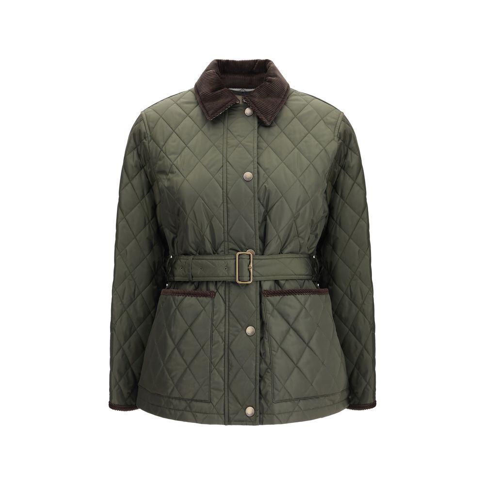 Burberry Green Polyamide Coat