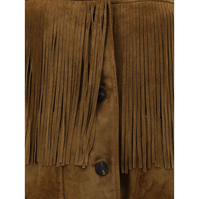 Golden Goose Suede Jacket with fringe