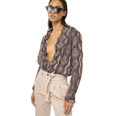 PINKO Multicolor Viscose Shirt