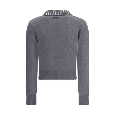 PINKO Gray Nylon Sweatshirt
