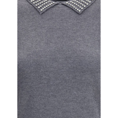 PINKO Gray Nylon Sweatshirt