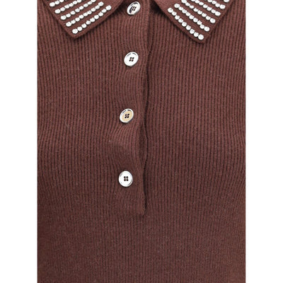 PINKO Brown Nylon Sweatshirt